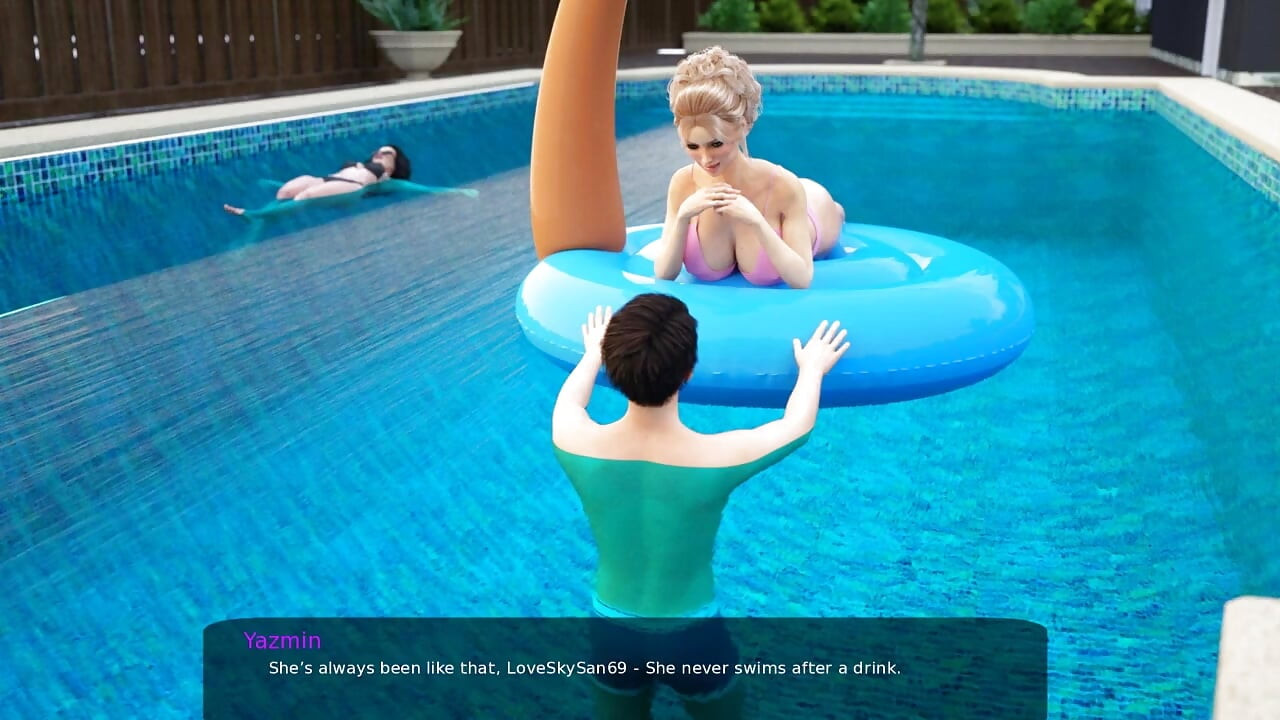 Milfy City v0.6e partea 61 lesbiană în piscină atât de fierbinte!! de Loveskysan69