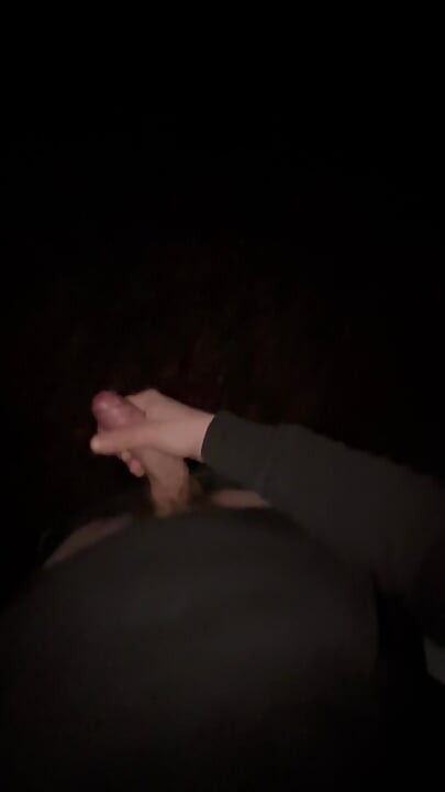 I masturbate in the forest at night