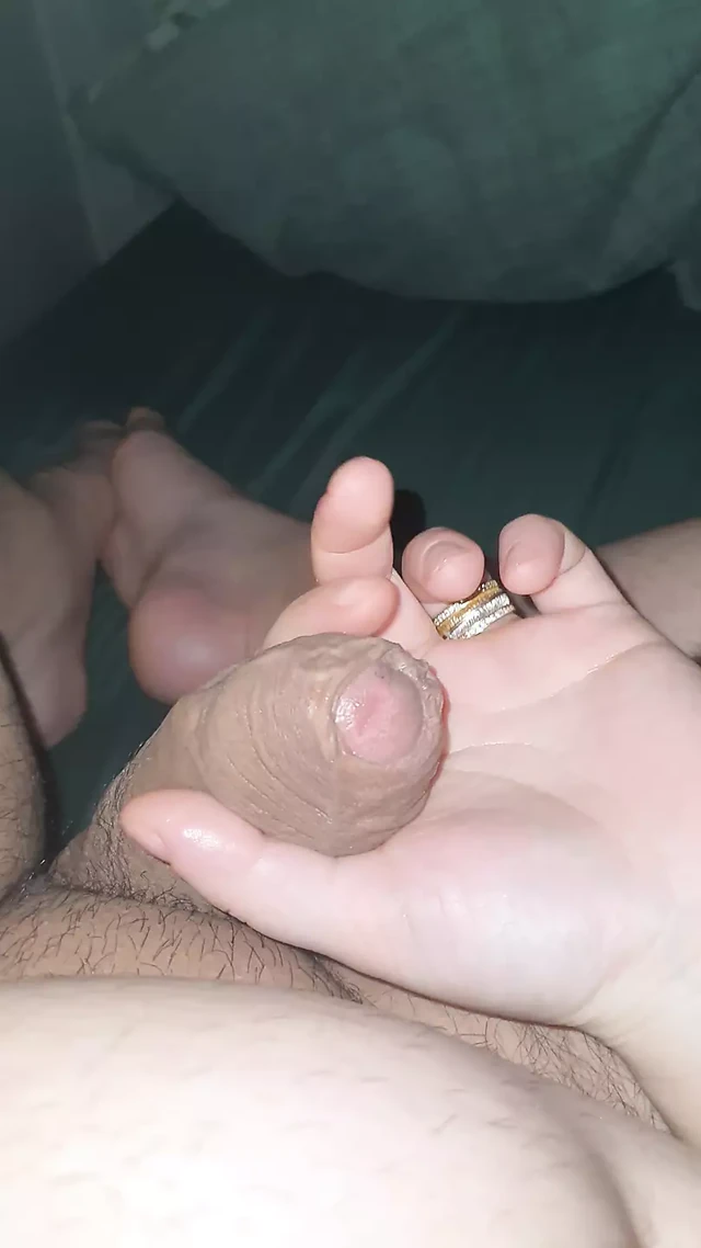 Lesbian step mom handjob for first time step son duck in erection