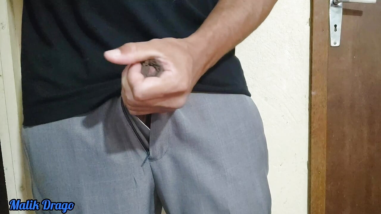 Big black cock handjob cumshot