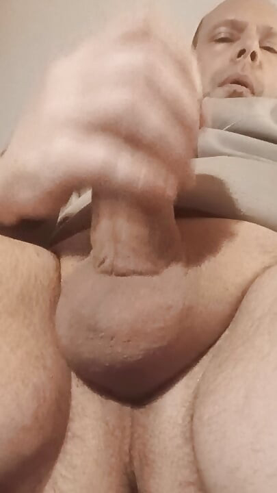 Exhibition of my cock and testicles to a group of girls