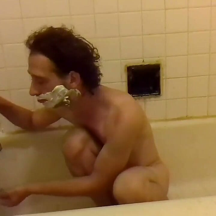 Face Shaving, Squatting in a Bathtub