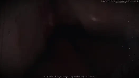 B028 köle küçülmüş ve daha sonra Asya tanrıçasının göğüsleriyle oynuyor. Yüze oturma, osurma, dil yalama, ayak yalama