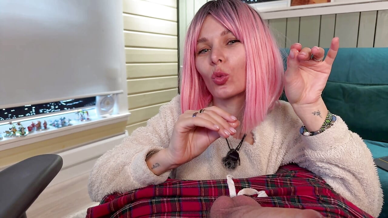 Best New Year and Christmas Gift- Is the Hard Dick in the Pants and Hot POV Handjob Cumshot