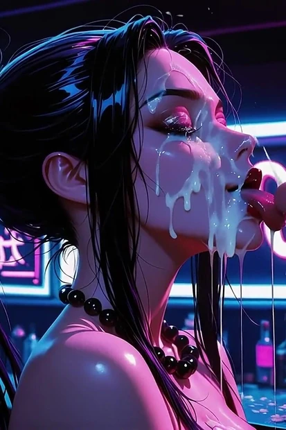 Neon Vixen’s Cyberpunk Fuck - Ai-generated