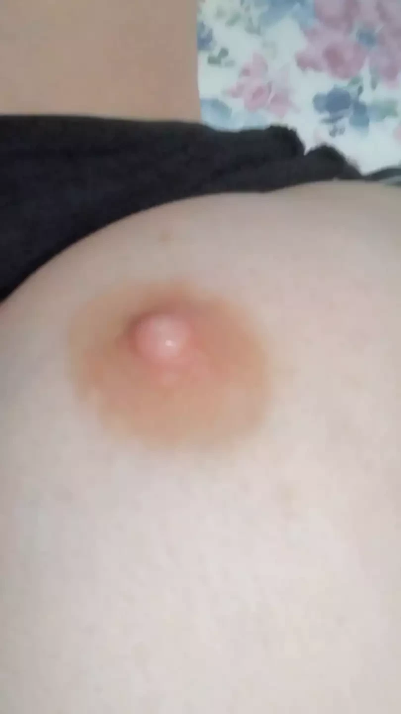 看看我用阴户汁润滑的湿润乳头