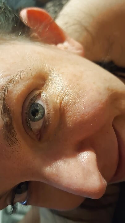 Ass licking, balls getting sucked, cum getting licked, and finally a deep throat.
