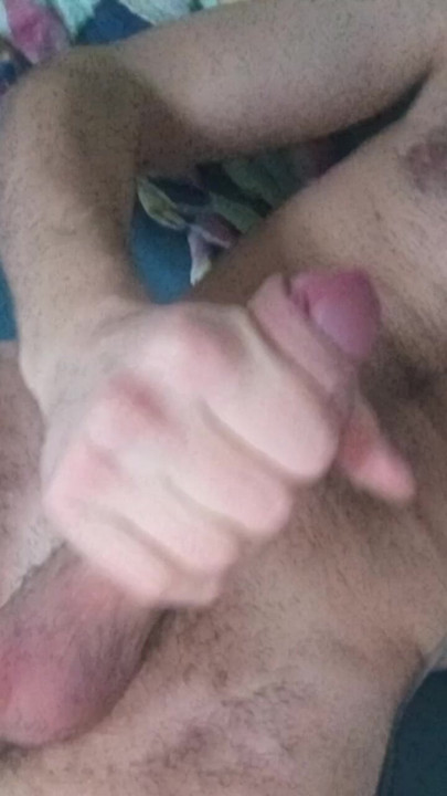 playing with my hard cock
