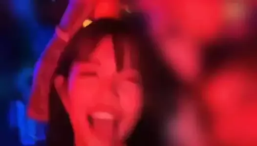 Emma Thai Is a Party Slut in Bar