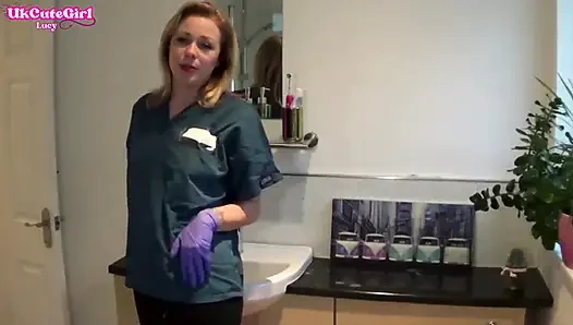 Latex Glove JOI in the Dental Chair Naughty Nurse POV