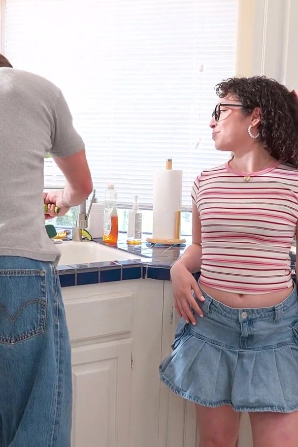 Only Teen Blowjobs - Swallowing the Handyman's Cock!
