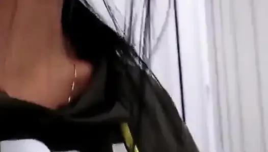 Shaving Pussy in Shop Toilet
