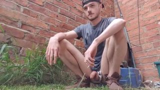 Smoking Wanking and Pissing Outdoors