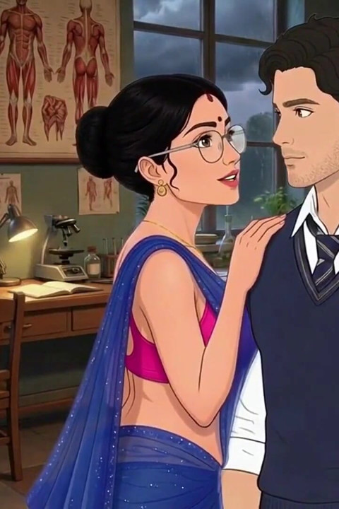 Desi Bhabi Mature College Lecturer Romantic Monsoon Rain Passion - New Video
