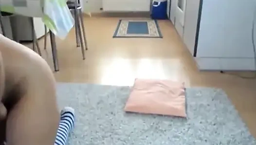 Amatör sexydea canlı web kamerasında fışkırtıyor