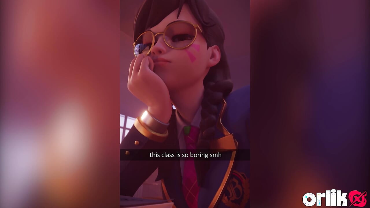 מבחן D.Va הופך למתיחת תחת הדוקה של BBC - Overwatch פורנו תלת מימד