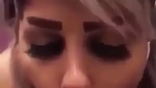 beautiful Arab girl gets blowjob