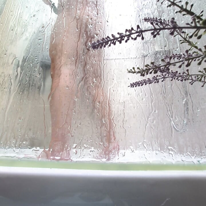 Shower nude guy shaving ass balls cock