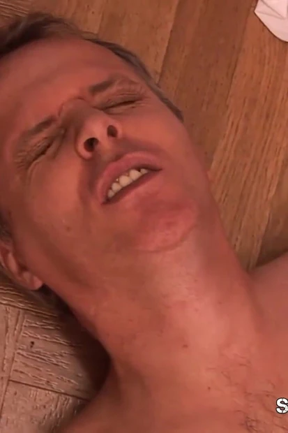 Straight in the Ass - A busty blonde teen gets her ass pounded by an older man