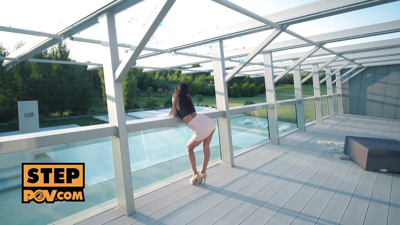 POV - Teen senorita Darcia Lee rides stepdaddy's cock until he cums