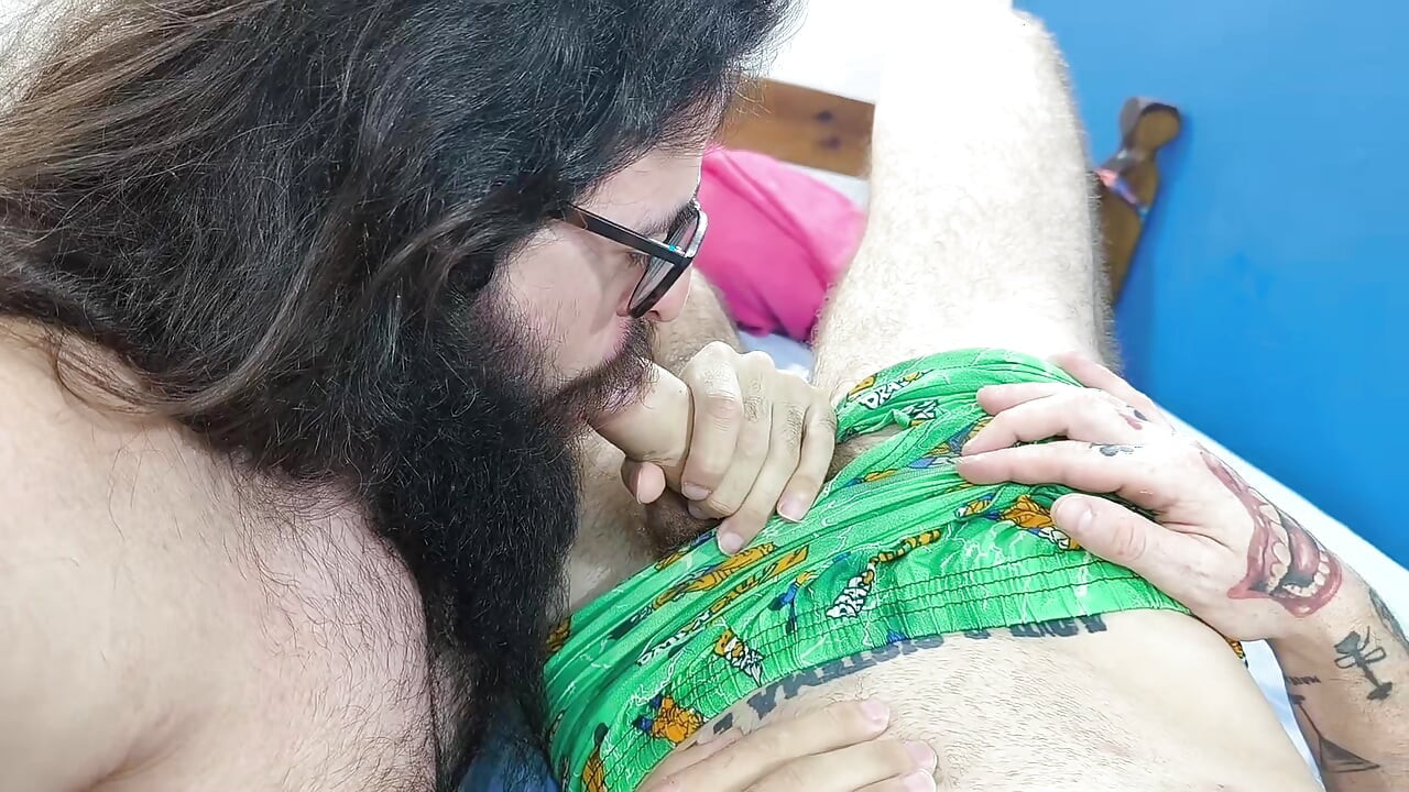 Taking turns with the dirty bear's ass
