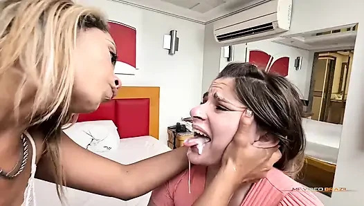 Facesitting and Spitting Domination by Genni - Swallow My Spit Fucking Bitch