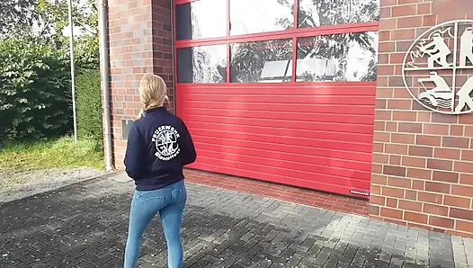 Fire Brigade Intern PUBLIC Creampied + FREE BONUS CREAMPIE
