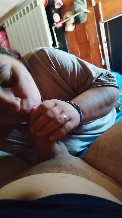 Wife is giving me a blowjob