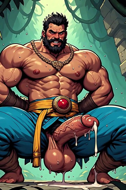 Jungle Warrior Men Fantasy Art