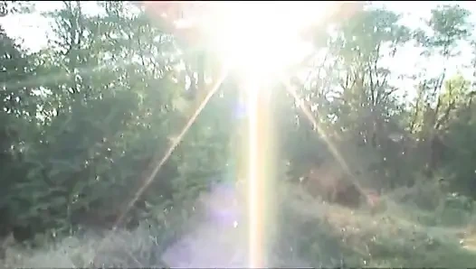 Big boobs blonde girl in action...outdoor sex