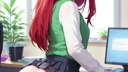 Hentai anime - die freundin meiner freundin weiß wirklich, wie man ihren arsch bewegt