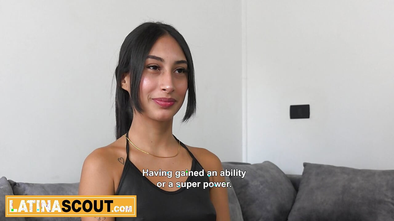 This skinny LATINA TEEN stripped down & begged for cock the second the lingerie photoshoot ended