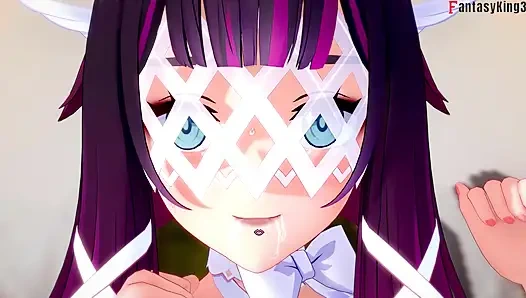 Columbina blowjob - Genshin Impact