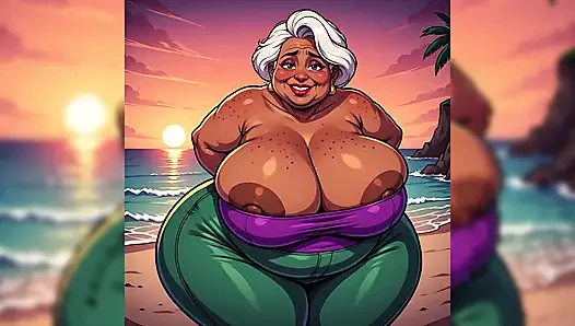 Thick BBW Indian Women at Beach Ai