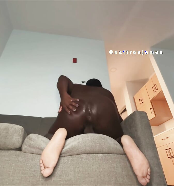 Hotel room dildo fuck