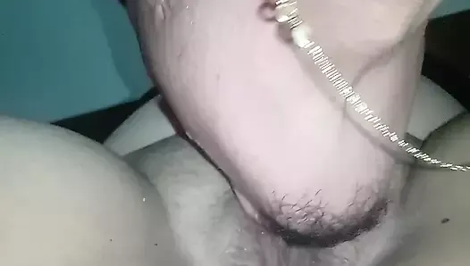 Sucking the wife's wet pussy and ass moaning well bitch