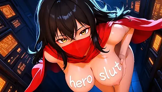 "Busty Superheroine Suspended Bondage – Creamy Wet Self-Rubbing Orgasm Hentai"