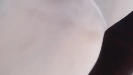 Under Red Skirt, Remove Stockings and Masturbate