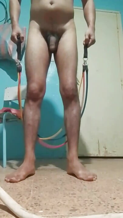 Practicing naked sports