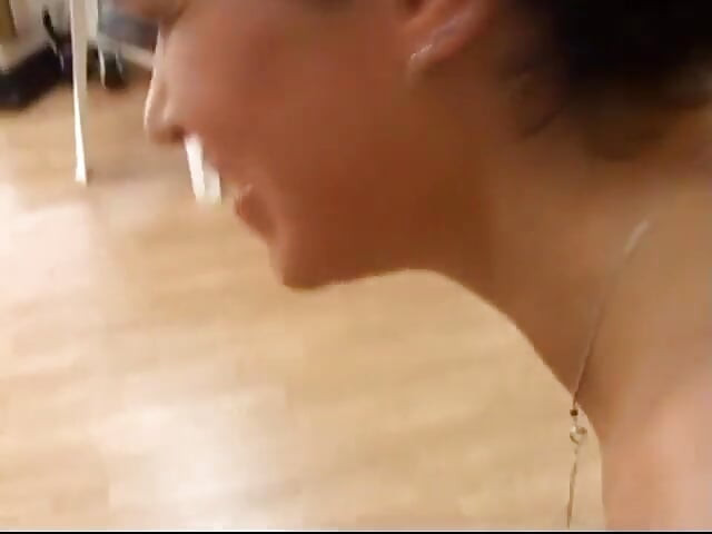 Horny slut opens wide and takes hard cock into her warm wet mouth