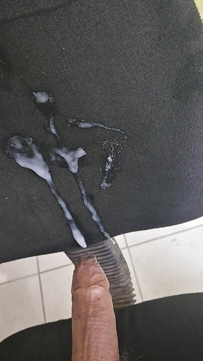 Fuck office chair and Double cum shot by indian men