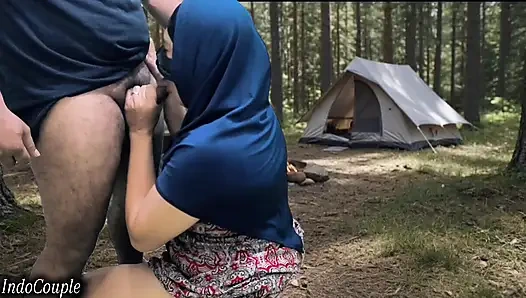 Video rekaman seks pasutri yang super hot di hutan!