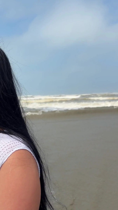 On the beach my wife and I invited a beachgirl to fuck she accepted because she was very horny! she has a pink pussy | Clip 2