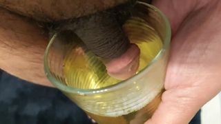 Indian cock soaking in pee