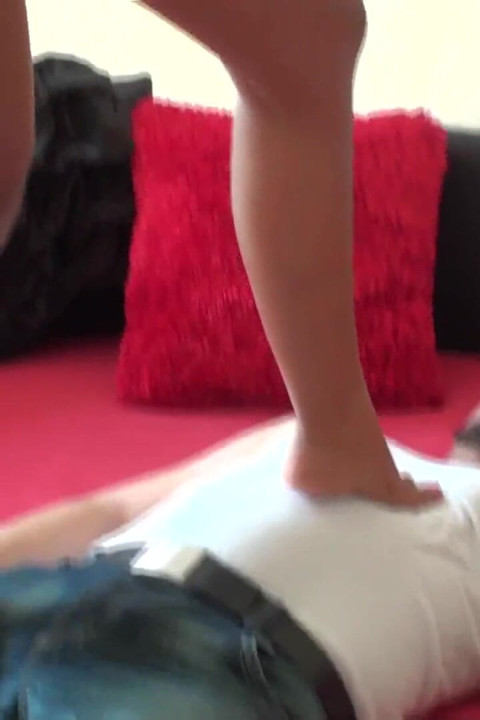 Thai trampling massage