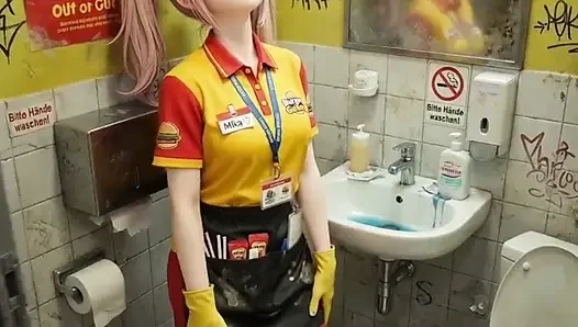 Hot fast food Girl, ready for fun