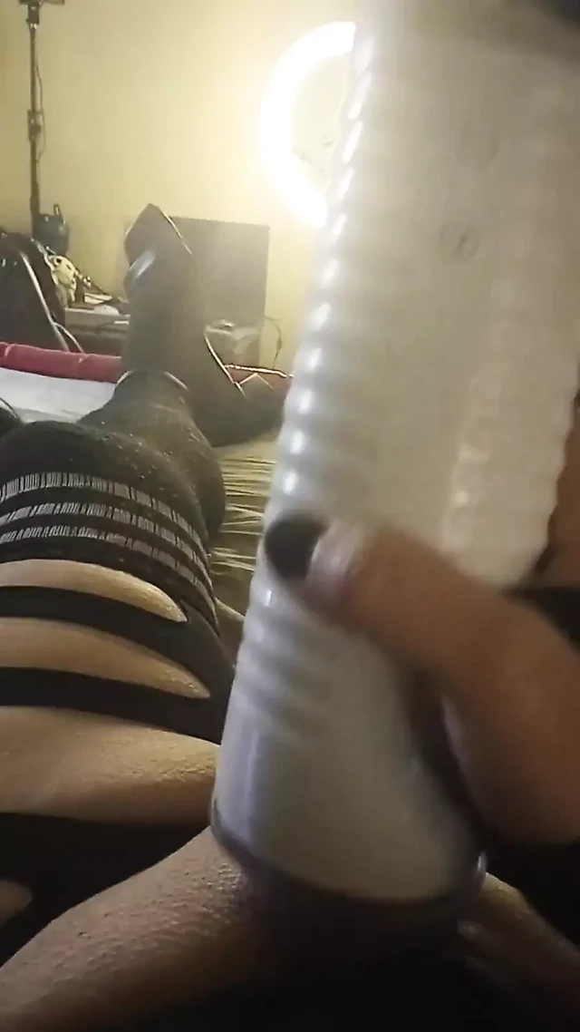 Sexy Shemale Stroking