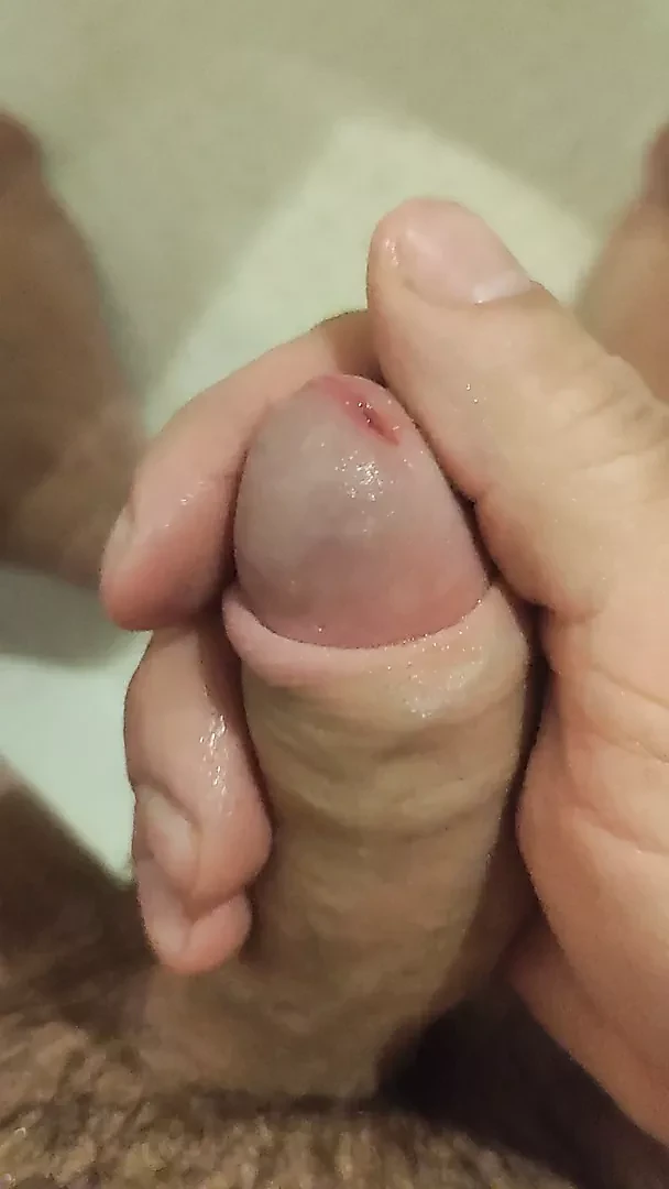Dick close up shower