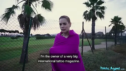 Public agent - das oben ohne tätowierte covergirl silvia rubi liebt es hart