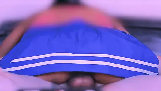 The greedy stepsister stays after school to ride her boss